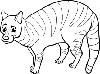 civet animal cartoon coloring page