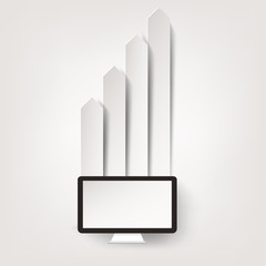 Business step infographic. Timeline background.