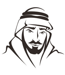 handsome arabian man