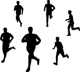 running people - vector