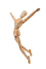 Wooden model with freedom concept