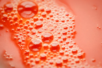 orange foam texture in the photo
