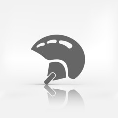 Skiing helmet icon