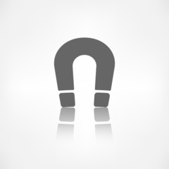 Magnet Symbol. Electromagnetism symbol