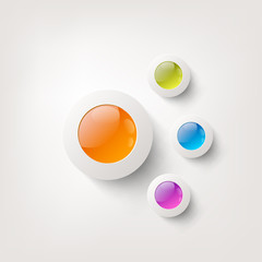 Cloud computing background with web icons. Social network.