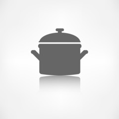 Kitchen pan icon