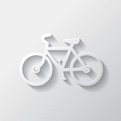 Hipster retro bicycle icon