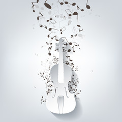 Violin Icon. Music background