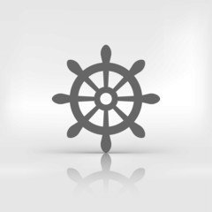 Obraz premium Wheel web icon.