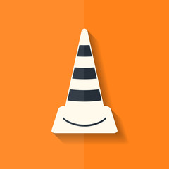 Fototapeta na wymiar warning road cones icon