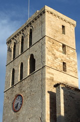 Belfry of Ibiza Cathedral, Spain