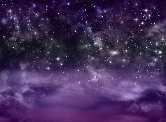 Obraz premium starry sky in the open space