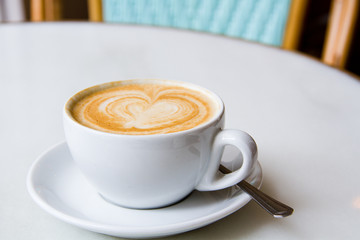 morning cup of fresh  coffee capuccino