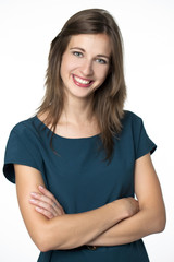 Portrait of beautiful young woman