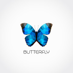 Vector Abstract butterfly symbol