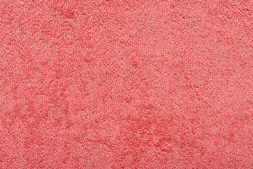 Fototapeta premium The terry red towel as a background
