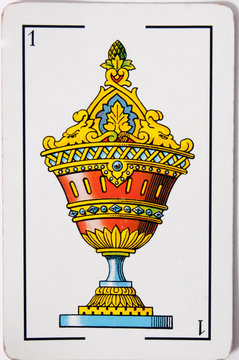 Ace of cups from spanish cards