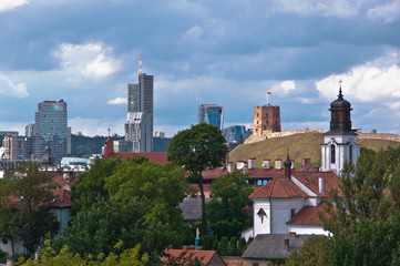 Vilnius City Skyline