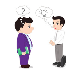 Presentation of ideas with boss