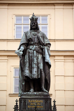 Statue of Charles V in Prague, the capitol of Czech Republic