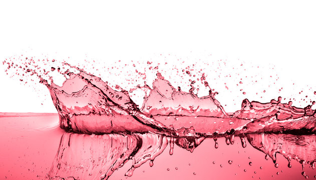 red wine splashing as celebration abstract