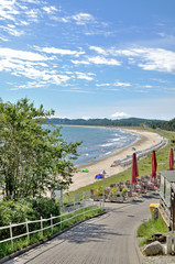 Naklejka premium der Südstrand im Seebad Sellin auf der Insel Rügen
