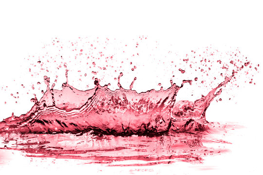 red wine splashing as celebration abstract