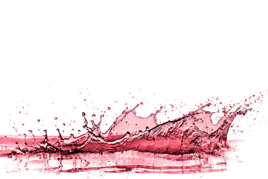 red wine splash