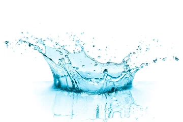 Meubelstickers turquoise water splash © kubais