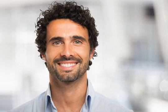 Smiling man portrait