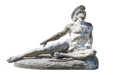 Sculpture of dying Achilles in the Achilleion in Corfu