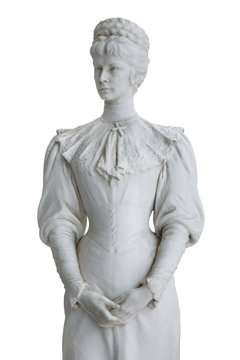 Isolated statue of Empress Elisabeth II from Austria in Corfu at
