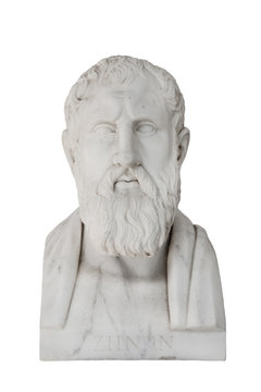 Zenon of Elea - Zeno died in 430 before Christ. Isolated bust.