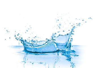 blue water splash