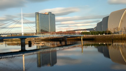 View over the river Clyde in Glasgow