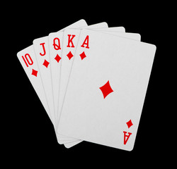 Playing cards poker casino