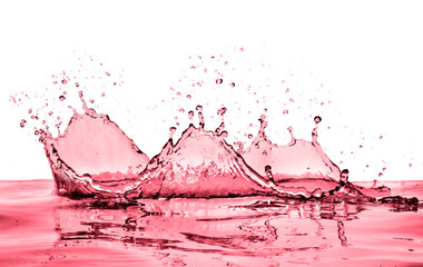 red wine splashing as celebration abstract