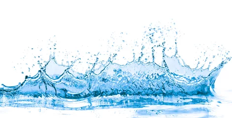 Foto auf Acrylglas Wasser blaues Wasser spritzen