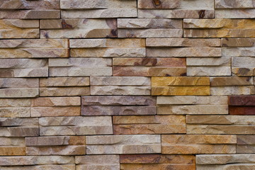 Stone brick wall for pattern and background