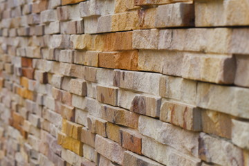 Stone brick wall for pattern and background