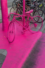 Fototapeta na wymiar Le vélo rose