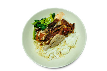 BBQ duck over steamed rice