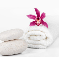 Spa decoration on a white background