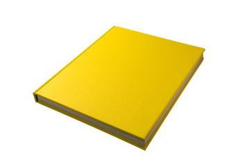 Yellow book isolated on white #1.