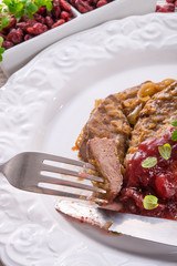 Liver with Cranberries