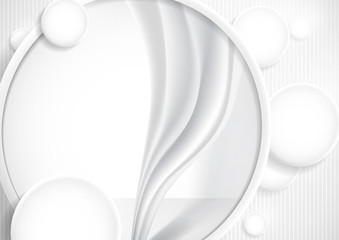 Abstract Background With White Paper Circles