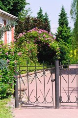 Wicket in the flower garden