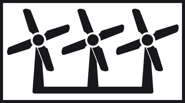 windmill icon with three fan