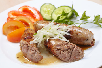 sausage with vegetables