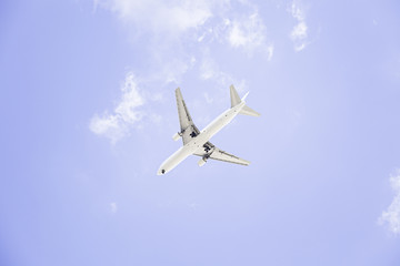 Cargo aircraft in flight